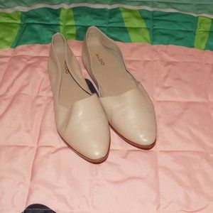 ALDO Women's Blanchettee Ballet Flat Size 8.5 Cream